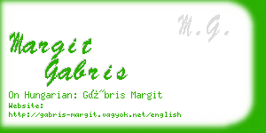 margit gabris business card
